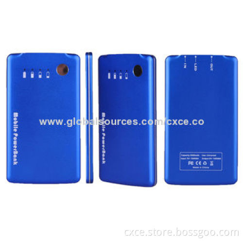 Credit card power bank, real 3,000ham, size is 110*71*6.8mm, metal cover, PB35